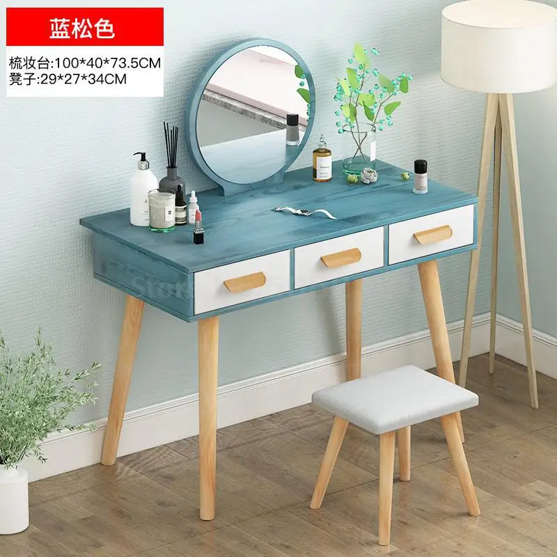 Туалетный столик спальня маленький Huxing мини косметический стол приемный шкаф современный простой шкафчик для косметики сетка красный косметический стол - Цвет: same as picture24