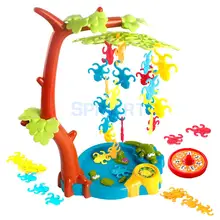 Дети дошкольного обезьяна висит доска баланс игры игрушка набор детей подарок