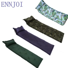 Самонадувной коврик для сна, матрас с подушкой, складная кровать, влагостойкий, для отдыха на природе, палатка, одиночный коврик