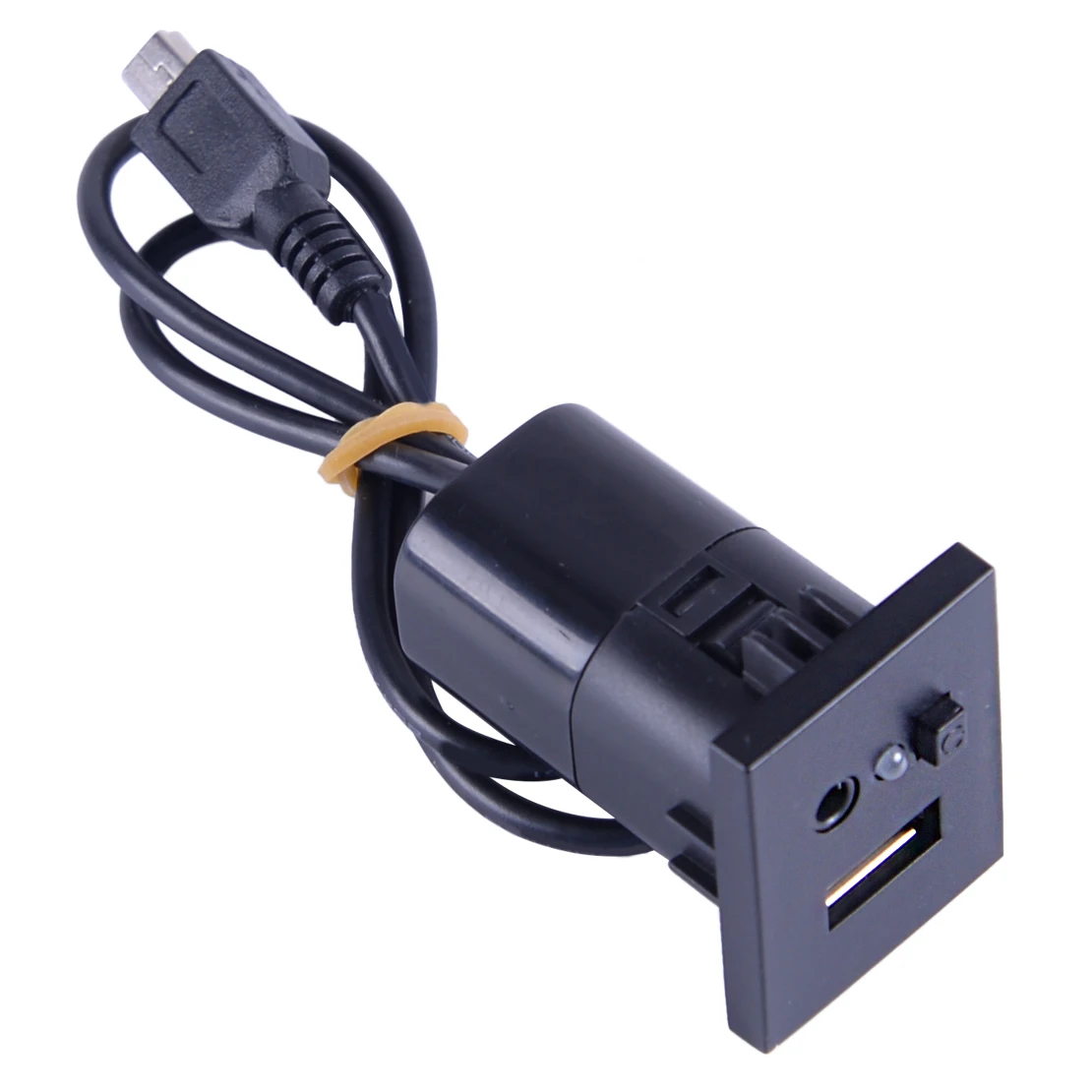 DWCX мини USB приборная панель Вход Соединительный модуль точка MP3 3,5 мм Джек черный/серебристый подходит для Ford Focus