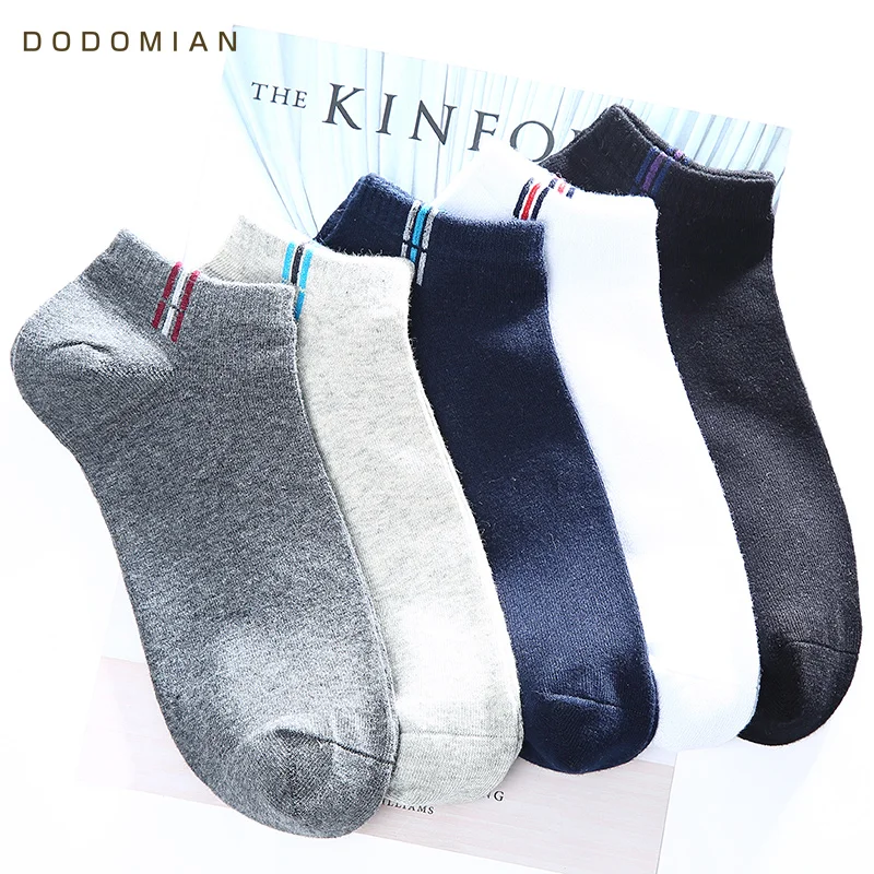 

Brand Men Socks Short Solid Slippers Cotton Mens Ankle Socks Breathable Compression Socks Calcetines Divertidos Homb 5-pack