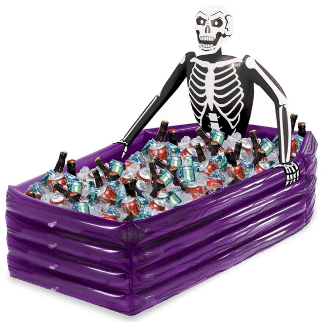 inflatable skeleton cooler coffin cooler spirit halloween party pooper cooler halloween party decorations drink cooler