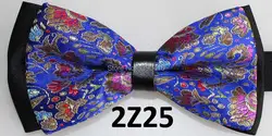 2018 последняя версия мода формальное коммерческий мужской костюм Для мужчин галстук-бабочка Мужчины вышла замуж синий сапфир бабочкой