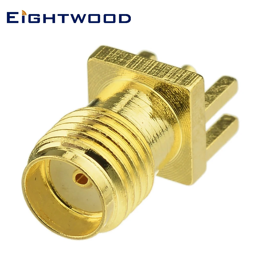 Eightwood 5 шт. SMA Jack женский радиочастотный коаксиальный разъем адаптер Конец Запуска крепление припоя. 062 ''PCB для антенны антенна Телеком