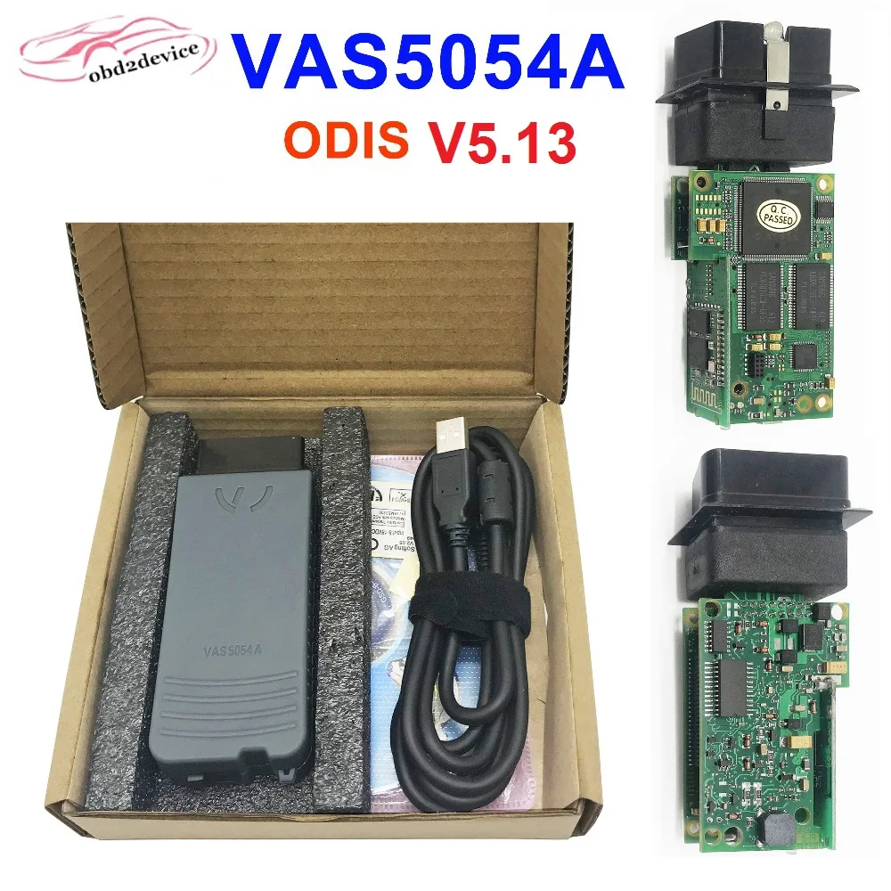 VAS5054a ODIS 5,13 полный OKI чип Автомобильный диагностический инструмент с Bluetooth VAS 5054 V5.13 автоматический сканер для V-W автомобиля диагностический инструмент