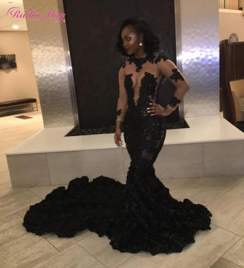 Sexy black mermaid dress Clearance