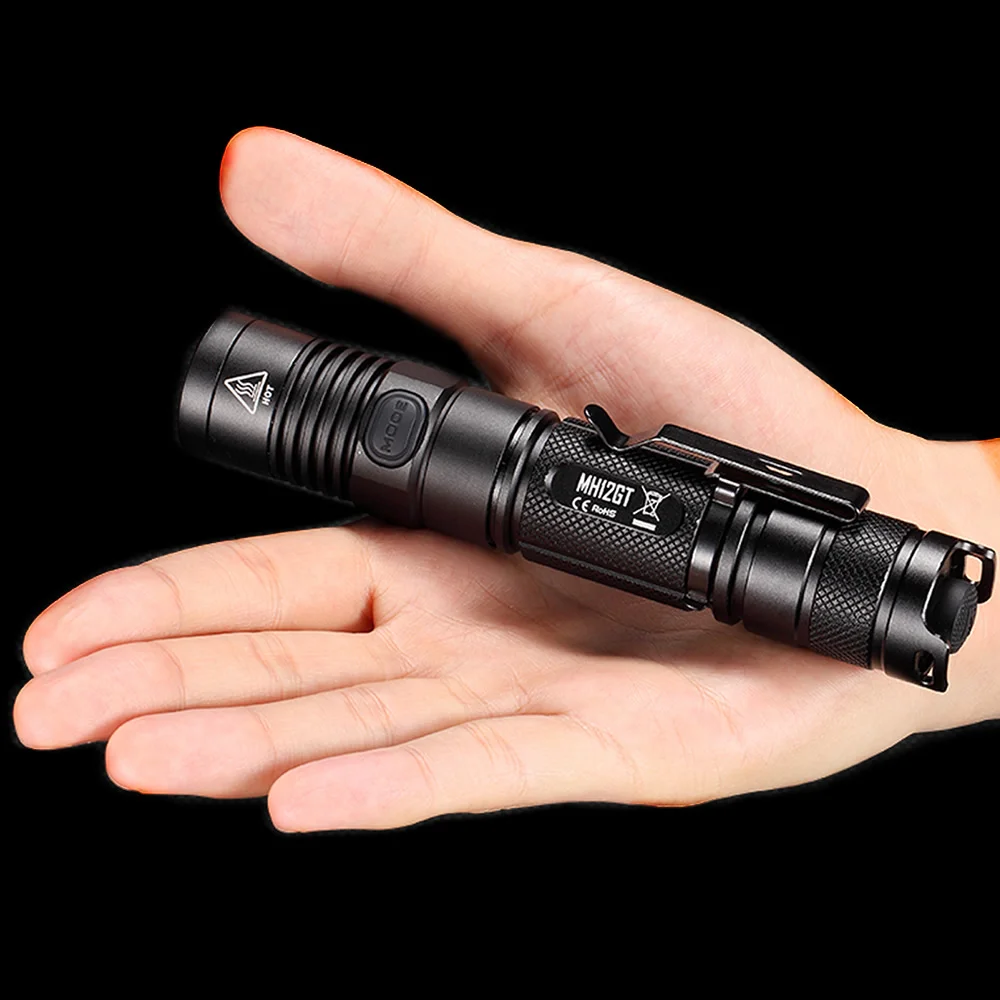 20% OFF NITECORE 1000LM MH12GT XP-L HI V3 светодиодный USB Перезаряжаемые фонарик поиск спасения Портативный фонарь+ Батарея