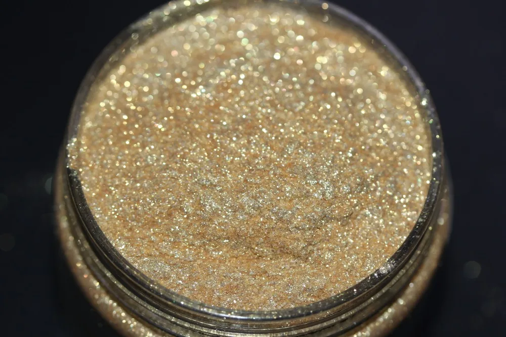 Light Gold Diamond Loose Highlighter Dust Pigment Powder for Cosmetics Nail Art,Resin Craft,Soap,Candle,DIY Very Beautiful