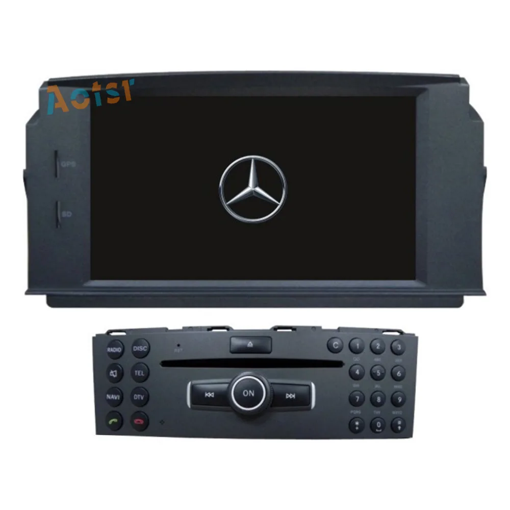 Android 8,0 автомобильный DVD плеер с gps-навигатором для MERCEDES BENZ C Class C200 C180 W204 2007-2011 автомобиль радио стерео головное устройство 4 Гб+ 32 ГБ Octa Core