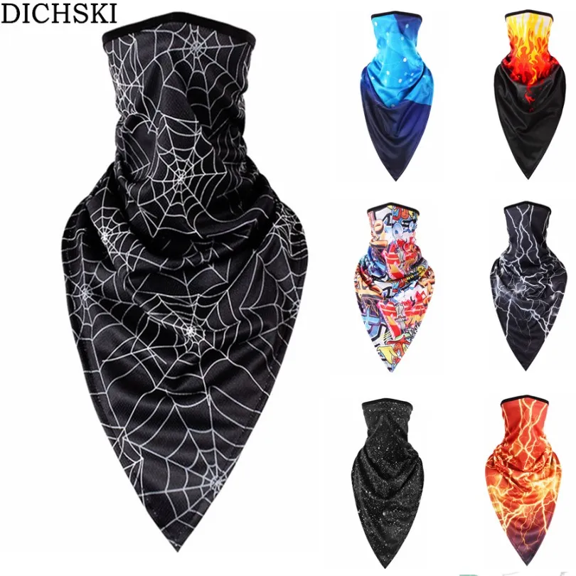 

DICHSKI Hot New Summer Scarf Outdoor Sports Cycling Equipment Bicycle Bandana Headwear Mask Neck Triangle Bicycle Headband Scarf