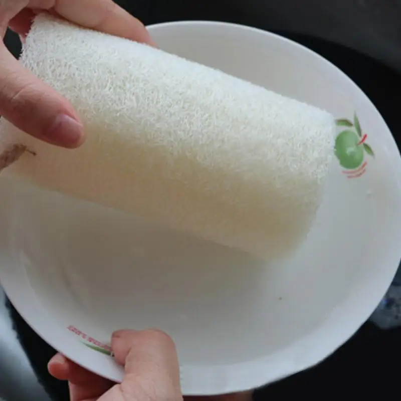 1 أجزاء الطبيعية اللوف اللوف loofa حمام دش الإسفنج سبا الجسم الغسيل القسوة المزيل الاستحمام تدليك الاسفنج