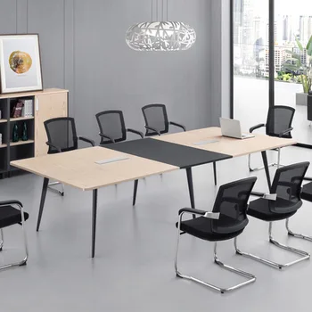 

Conference Table Office Furniture table conference wooden+steel office tables office desk vergadertafel 240/320*120*75 cm sale