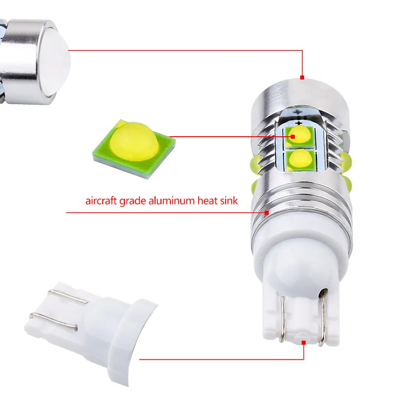 t10 cree chip led in car  