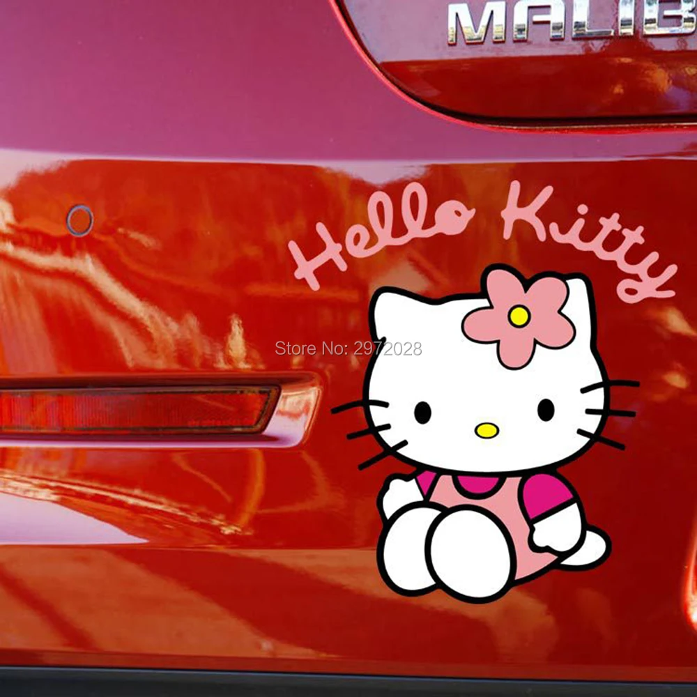 Buy Hot Selling Car Styling Lovely Little Hello Kitty