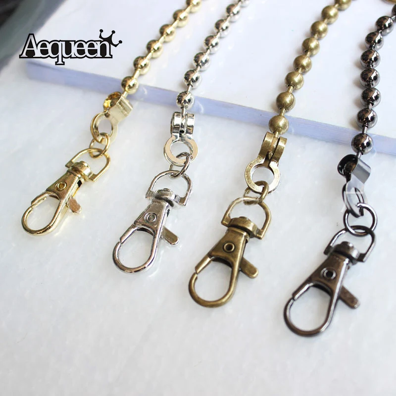 

AEQUEEN 120/50CM Replacement Bag Straps Metal Chain For Shoulder Bags Belt Handbag Handle DIY Strap Accessories for Bag 4 Color