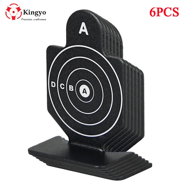 

6 Pcs Airsoft Shooting Target Set Durable Metal Archery Kit Tactical Hunting Shooting Target For BB Pellet Practice