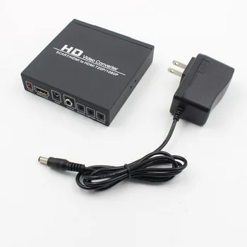 

by dhl or ems 50pcs SCART/HDMI Input to Coaxial 3.5mm digital audio jack Hdmi output HD Video converter HDMI Converter
