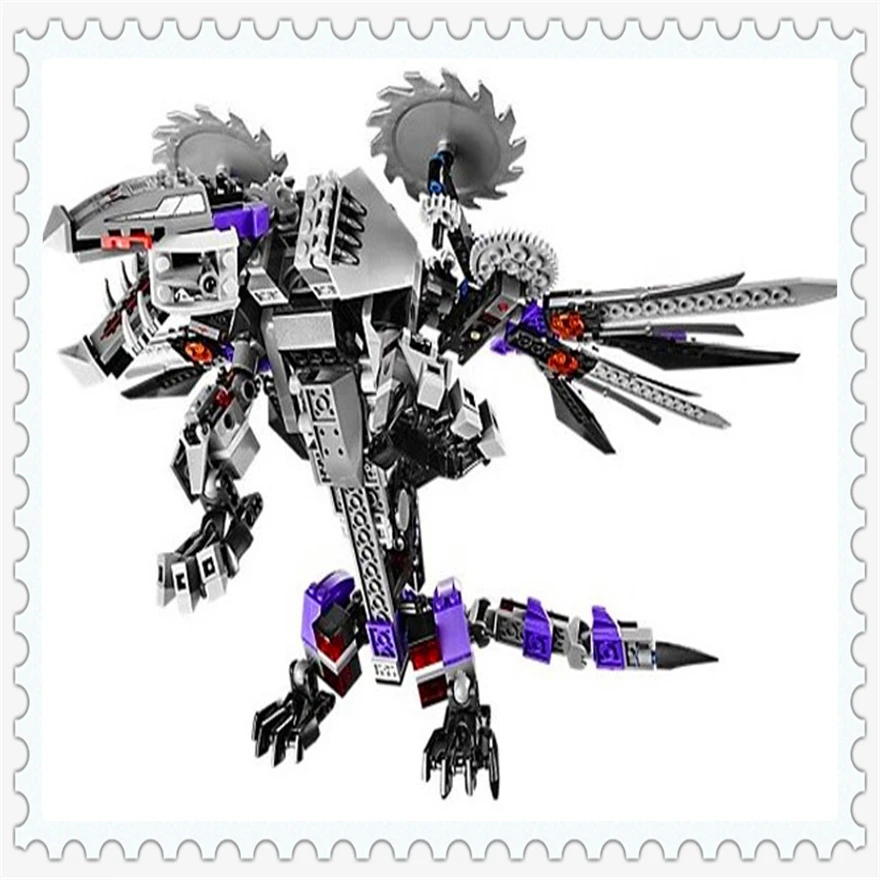 

690Pcs Ninja Nindroid Mech Dragon Model Building Block Toys Enlighten 10224 Figure Gift For Children Compatible Legoe