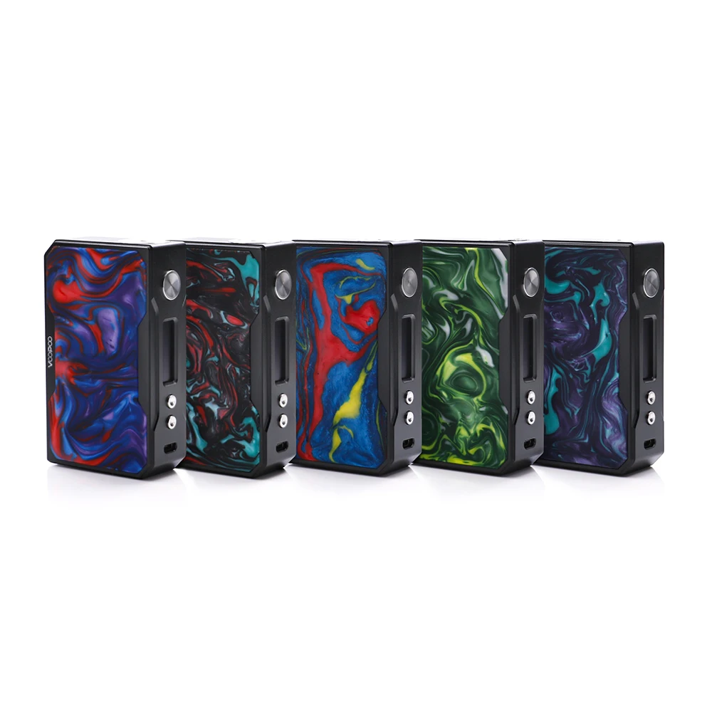 New Color Arrival Original VOOPOO DRAG 157W Box Mod Carbon Fiber Resin Version 18650 Battery Temperature