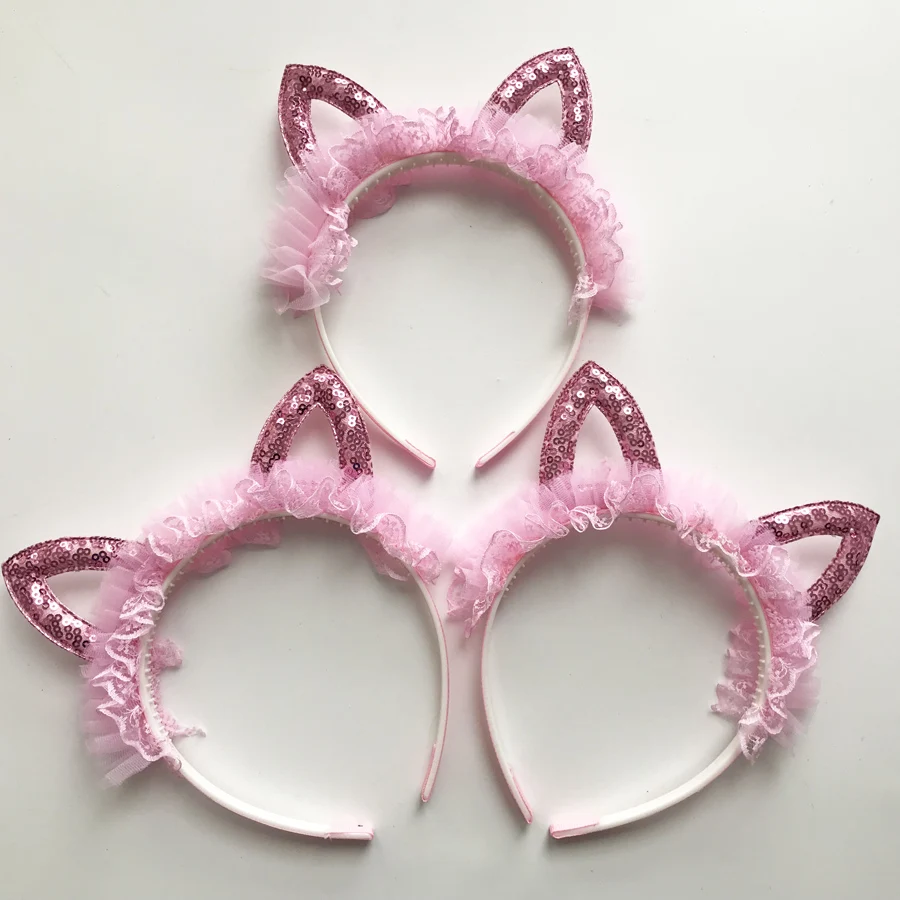 Cat Ear Female Women Lady Girls Sexy Hairbands Cute Pink Headbands