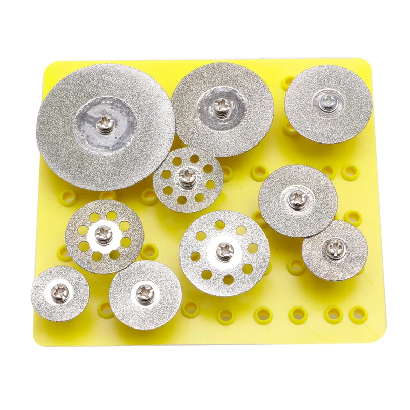 

10Pcs 1/8'' Mini Diamond Cutting Disc For Rotary Mini Drills Cut Off Wheel