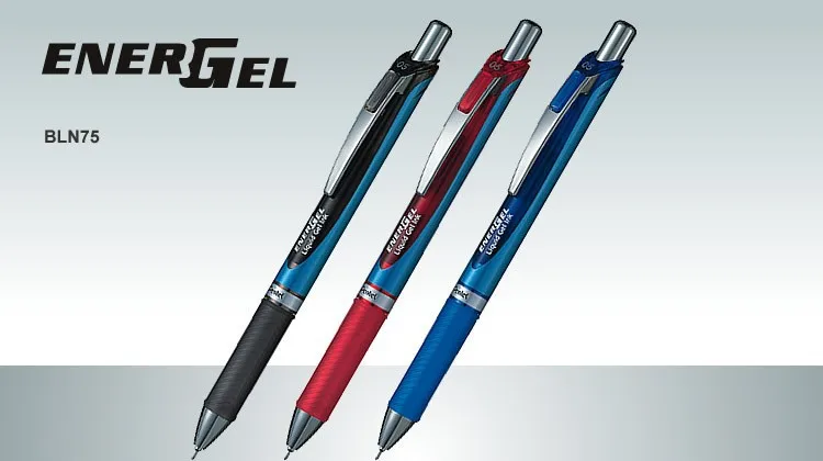 Япония Pentel bln-75 гелевая ручка крюк линия пера 0.5 мм тончайшей гладкой 3 цвета