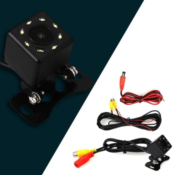 

BYNCG WG 8 LEDs Rear View Camera Backup Camera Universal Reversing Camera 8 LEDs Night Vision HD CCD for all Auto Car DVD
