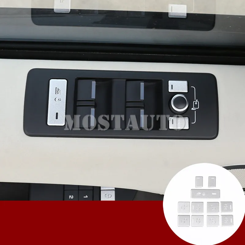 

For Land Rover Range Rover L405 Inner Car Door Lock & Unlock Button Trim Cover 2013-2017 11pcs