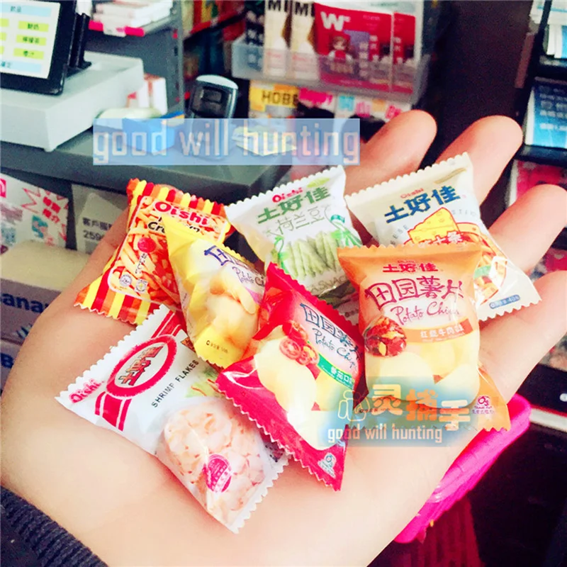 

1PCS Miniature Dollhouse 1:12 Puffed Food for dolls 1:6 Scale Mini Chips Model for Blyth Barbis dolls House accessories girl toy