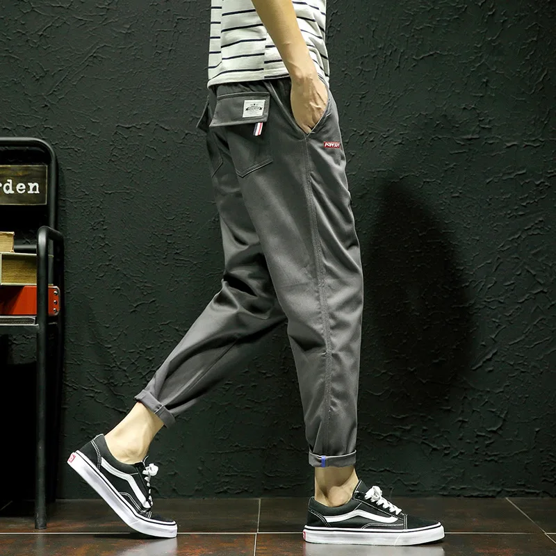 Japan Style Pantalones Hombre 2018 Spring Summer Joggers Pants Fashion Print Slim Fit Mens