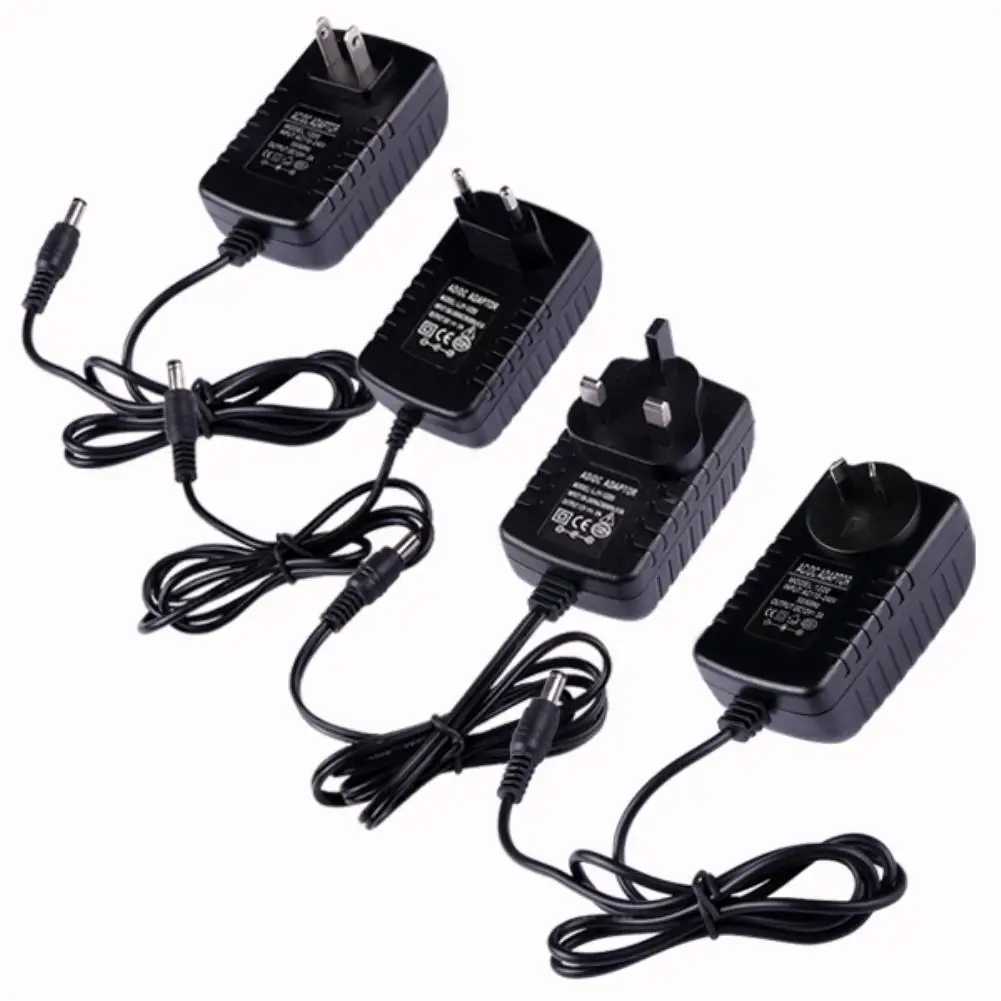 

100-240V AC to DC Power Adapter Supply Charger adapter 12V 2.0A US EU UK Plug for Switch LED Strip Lamp
