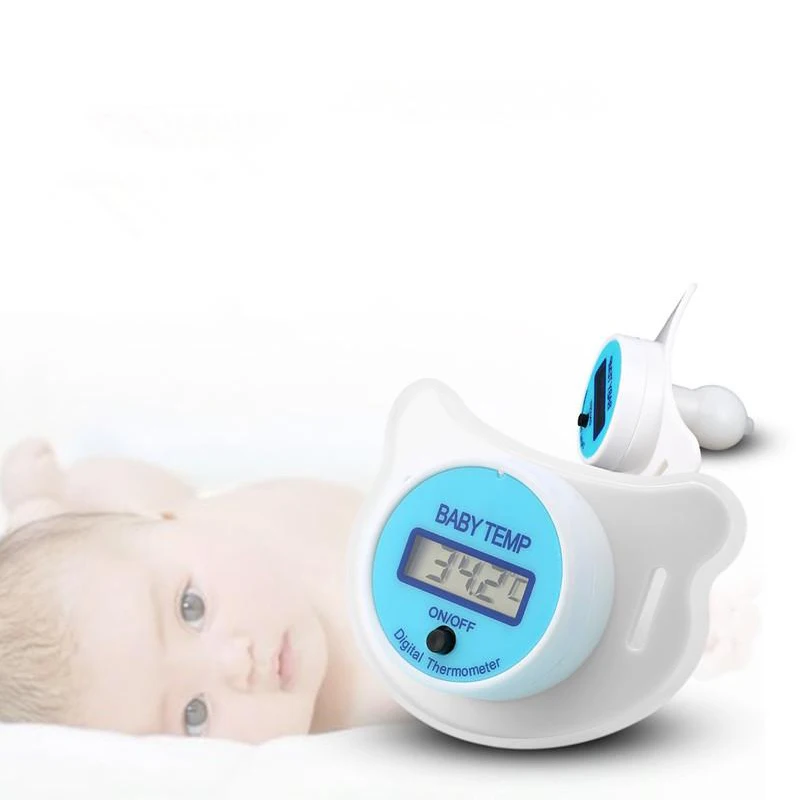 KALAIDUN Соска с термометром детские соски-пустышки для малышей, для обуви с открытым носком цифровой температура дисплея LCD инструмент измерения медицинский соска для ногтей