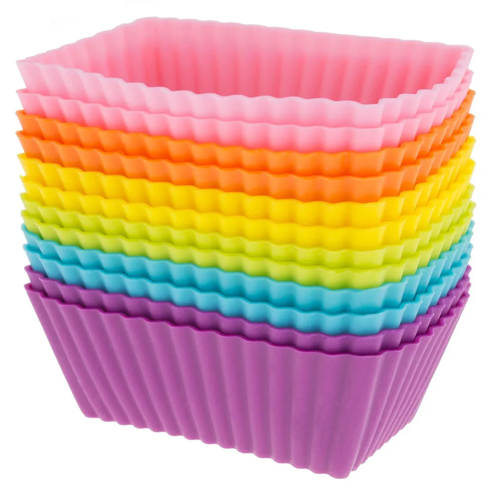 

2PC Kitchen Craft Cake Cup Liners Silicone Baking Mold Cake Decorating Mold Muffin Chocolate Cookie Kitchen Baking Mould Tools