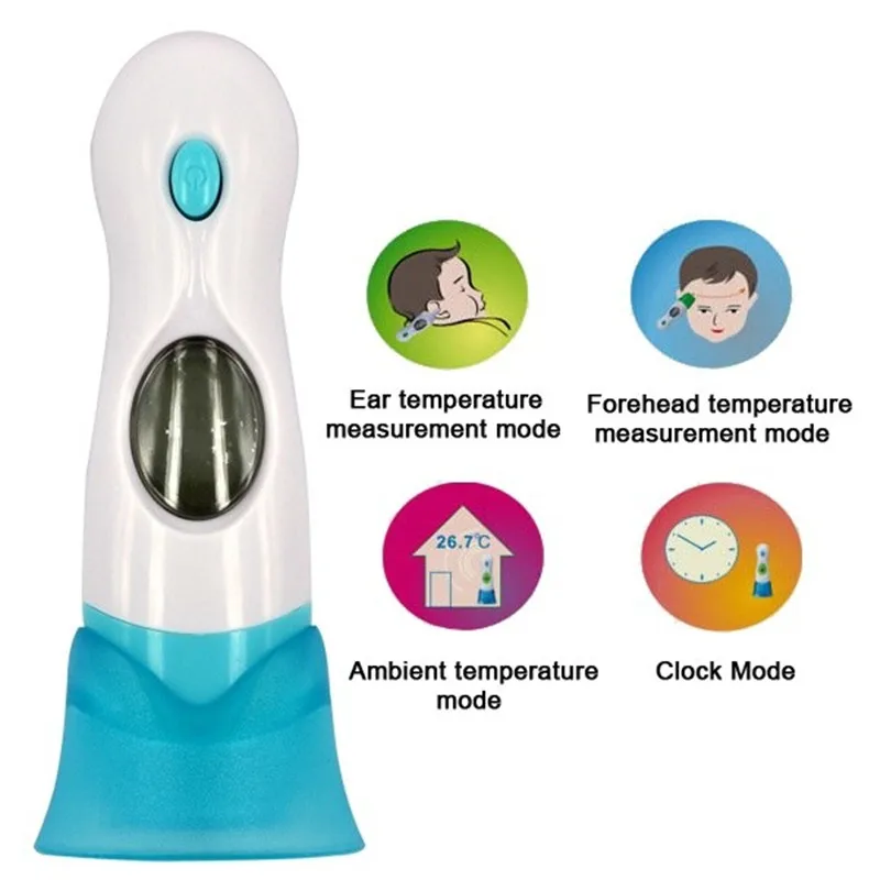 

MBOSS Multifunctional LCD Backlight IR Infrared Forehead Ear Electronic Digital Thermometer