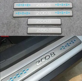 

Auto door sill plate scuff for 2008 2014-2016, stainless steel,4pc/lot