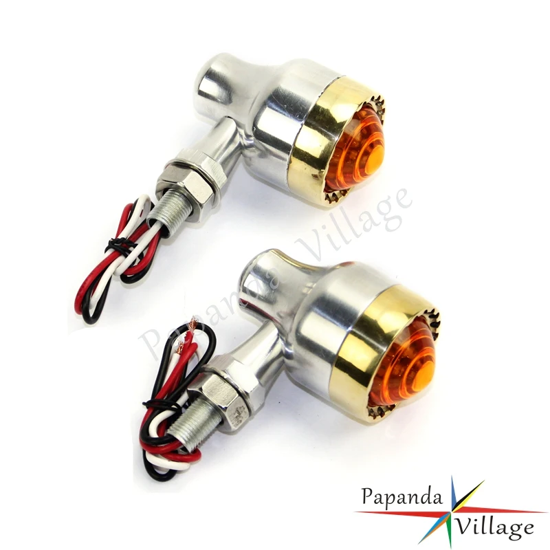 

Universal Motorcycle LED Turning Signal Indicator Lamp Flashers Blinker Amber Light for Harley Chopper Honda Suzuki Yamaha