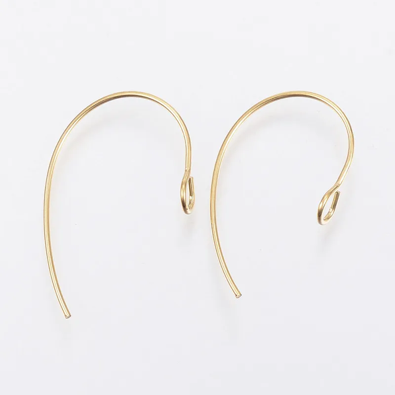 100PCS 304 Stainless Steel Earring Hooks Finding For DIY Earring Jewelry Making