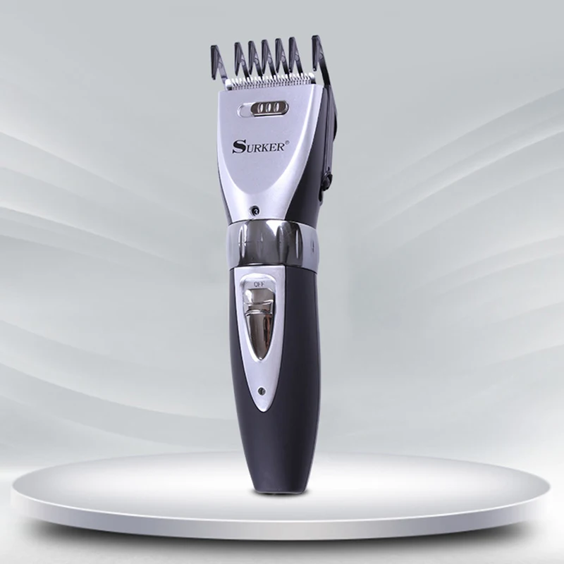 Surker Sk-7203 профессиональный триммер для волос 0-9 мм Регулируемая машинка для стрижки волос немой Электрический парикмахер укладка парикмахерские инструменты ес