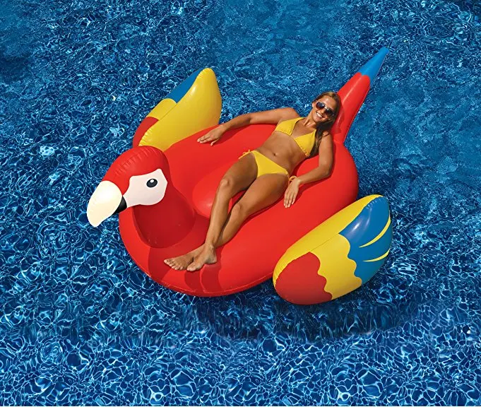 

220cm Giant Inflatable Parrot Women Pool Float Adults Children Summer Water Fun Toys Beach Plaything Party Sypply boia piscina