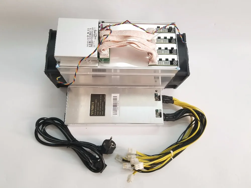 ASIC Chip Miner New ANTMINER L3++ 580M с БП Scrypt Miner LTC liteion Mining Machine лучше, чем ANTMINER L3+ S9 S9i