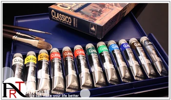 

Free shipping (ART) Maimeri Classico 12 colors paint Murray classic 20ml box NO.0398055