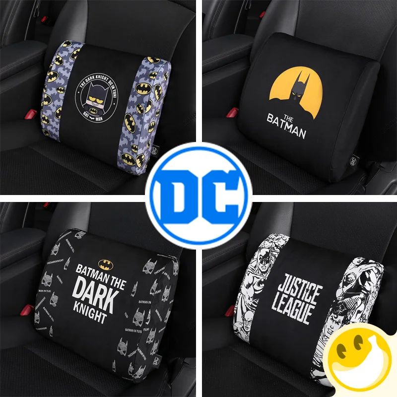 DC Comics Memory Cotton Back Pain Relief Lumbar Seat Support Batman Justice League for Office Chair