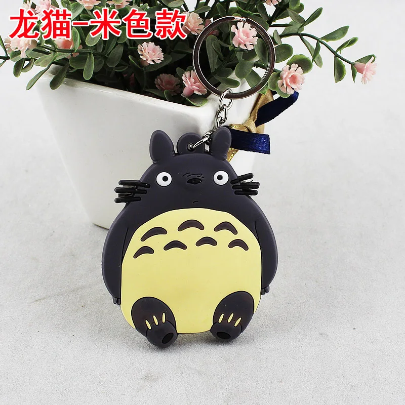 

2015 Key Finder Chaveiro Anime Comic Totoro Hayao Miyazaki Chinchilla Keychain Pvc Buckle Can Be Customized