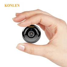 KONLEN Домашняя безопасность мини wifi 720P ip-камера Беспроводная маленькая CCTV инфракрасная камера ночного видения с функцией обнаружения движения Слот для sd-карты аудио приложение