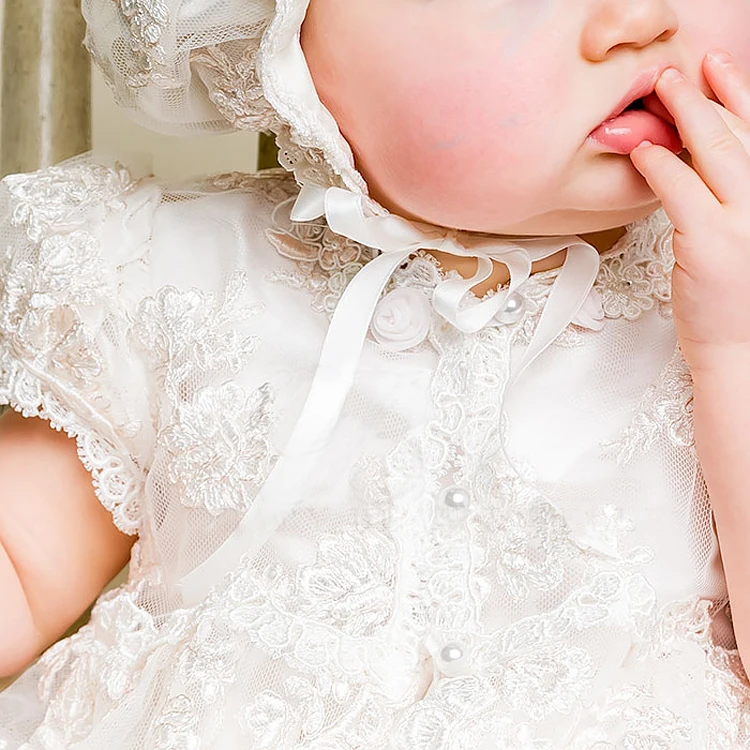  vintage Baby Girl Dress Baptism Dresses for Girls 1st year birthday party wedding Christening baby 