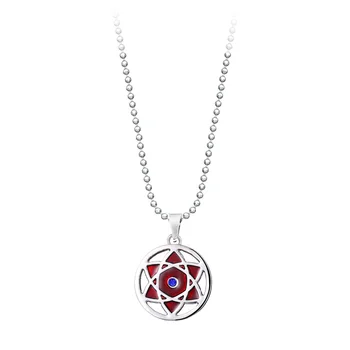 Anime Naruto Necklaces Geometric Star Akatsuki Cloud Pendant Necklace Couple Necklace For Men Women Jewelry Gift 11