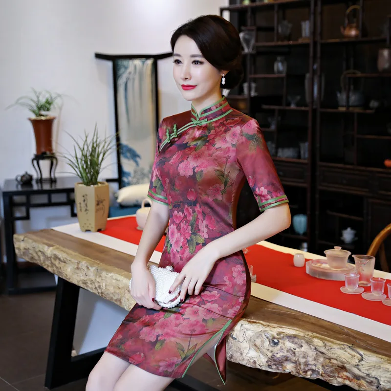 Aliexpress.com : Buy Fashion Womens Mini Cheongsam New Arrival Chinese ...