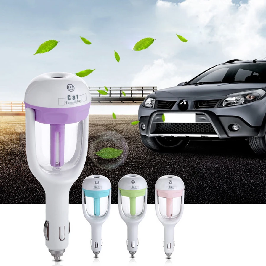 MIni 12V Car Steam Humidifier car electronic Air Purifier Aroma /Essential oil diffuser car Aromatherapy Mist Maker fogger