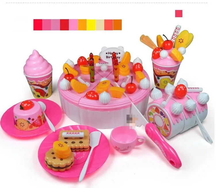 Интересный пазл игрушечный театр фруктовый торт для DIY торта на день рождения два вида вкусов