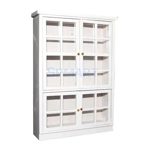 Cheap 1/12 Dollhouse Miniature Furniture Kitchen Dining Room Carbinet Display Shelf - White Cheap 1/12 Dollhouse Miniature Furniture Kitchen Dining Room Carbinet Display Shelf - White